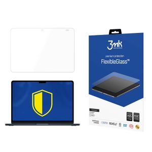 Shatterproof hybrid glass for Apple MacBook Air 13,6" M2/M3/M4 - 3mk FlexibleGlass