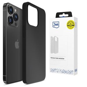 Silikon case for Apple iPhone 15 Pro - 3mk HARDY® Mellow Case™ Black
