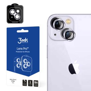 Tempered Glass for Camera Lens for Apple iPhone 14 Plus - 3mk Lens Protection Pro Black