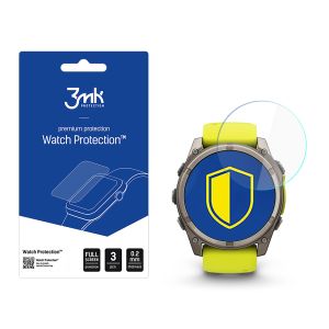 Protective glass for Garmin Fenix 8 Solar/Sapphire 51mm smartwatch screen - 3mk Watch Protection