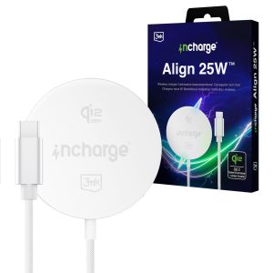 3mk incharge Align Qi2.,2 25W for Samsung White