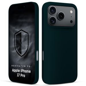 Silicone case for Apple iPhone 17 Pro - 3mk HARDY® Mellow Case™ Dark Green