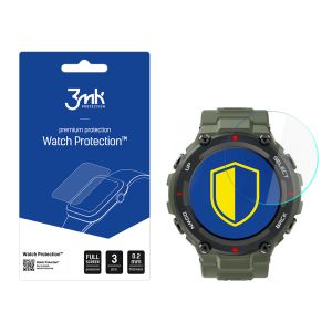 Protective glass for Xiaomi Amazfit T-Rex 1.3 smartwatch screen - 3mk Watch Protection