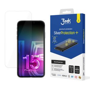 Anti-Shock Protective Film for Apple iPhone 15 - 3mk SilverProtection+