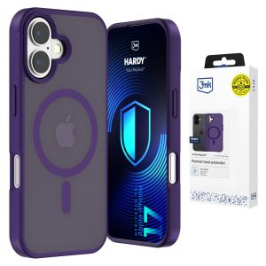 Smoked MagSafe case for Apple iPhone 17 – 3mk HARDY® Hazy MagCase™ Purple