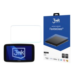 Unbreakable hybrid glass for Tomtom GO Professional 6 2gen - 3mk FlexibleGlass