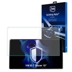 Matte screen protector for the navigation display for VW ID.7 Tourer 2024- 15" – 3mk TechWrap Matte™ Center Display