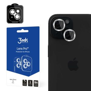 Tempered Glass for Camera Lens for Apple iPhone 15 - 3mk Lens Protection Pro Black