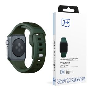 3mk Silicone Watch Strap for 38/40/41/42 mm Dark Green (small)