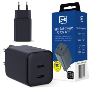 3mk Hyper Charger PD 45W QC4+ PPS 2C Super-Fast Charge 2.0