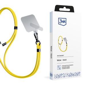3mk EasyClip smartphone strap Yellow (black)