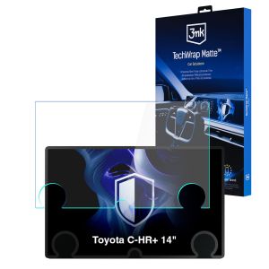 Matte screen protector for the navigation display for Toyota C-HR+ 14" 2026- – 3mk TechWrap Matte™ Center Display