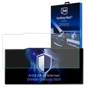Matte screen protector for the navigation display for AUDI A3 8Y allstreet (Virtual Cockpit) 2020- – 3mk TechWrap Matte™ Center Display