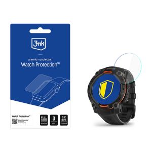 Protective glass for Garmin Instinct 3 45mm (Amoled, Solar) smartwatch screen - 3mk Watch Protection