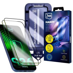 2x tempered glass with applicator for Samsung Galaxy S26 Ultra - 3mk HARDY® Hardura 9H™