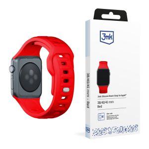 3mk Silicone Watch Strap for 38/40/41/42 mm Red (small)