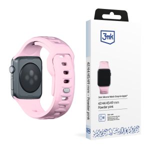 3mk Silicone Watch Strap for 42/44/45/46/49 mm Powder Pink (big)