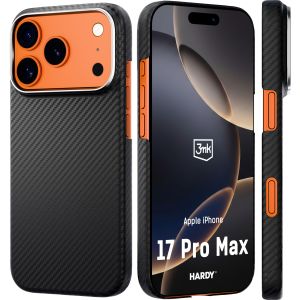 Aramid fiber case with MagSafe for Apple iPhone 17 Pro Max - 3mk HARDY® Aramid MagCase™