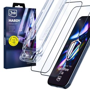 2x Tempered glass screen protector with applicator for Apple iPhone Air - 3mk Hardy Hardura 9H