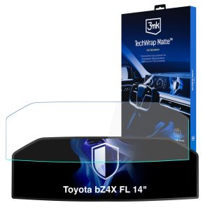 Matte protective film for the instrument cluster screen for Toyota bZ4X FL 14" 2025- – 3mk TechWrap Matte Cluster™