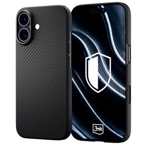 Aramid fiber case with MagSafe for Apple iPhone 17 - 3mk HARDY® Aramid MagCase™