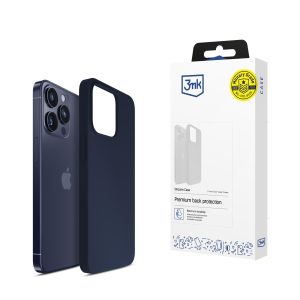 Case for Apple iPhone 16 Pro - 3mk Silicone Case Dark Navy