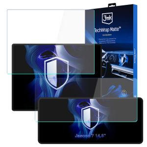 Protective film for navigation and clock screen for Jaecoo 7 14,8 inch 2024- - 3mk TechWrap Matte 2in1 (Center Display + Cluster)
