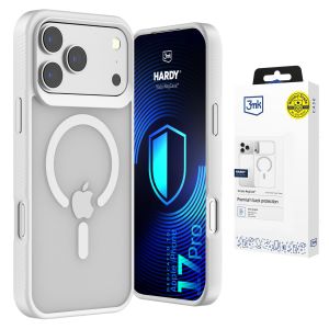 Smoked MagSafe case for Apple iPhone 17 Pro – 3mk HARDY® Hazy MagCase™ White