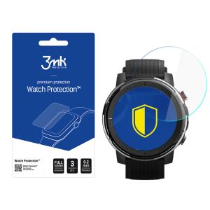 Protective glass for Xiaomi Amazfit Stratos 3 smartwatch screen - 3mk Watch Protection