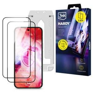 2x Tempered glass screen protector with applicator for Google Pixel 10 / 10 Pro - 3mk Hardy Hardura 9H