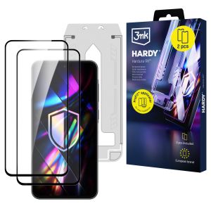 2x Tempered glass screen protector with applicator for Samsung Galaxy A36 - 3mk Hardy Hardura 9H