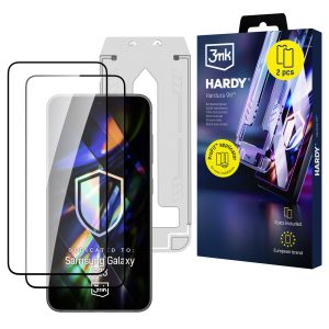 2x Tempered glass screen protector with applicator for Samsung Galaxy S23 5G - 3mk Hardy Hardura 9H