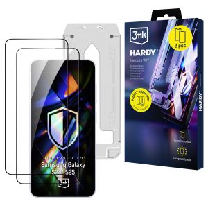 2x Tempered glass screen protector with applicator for Samsung Galaxy S24 S25 - 3mk Hardy Hardura 9H