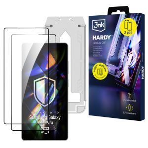 2x Tempered glass screen protector with applicator for Samsung Galaxy S25 Ultra - 3mk Hardy Hardura 9H