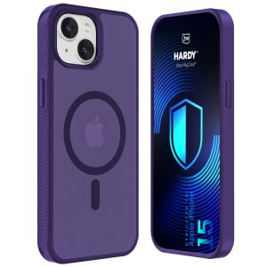 Smoked MagSafe case for Apple iPhone 15 – 3mk HARDY® Hazy MagCase™ Purple