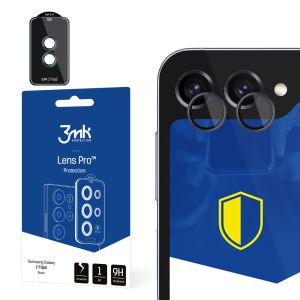 Tempered glass for the camera lens for Samsung Galaxy Z Flip 5 - 3mk Lens Protection Pro Black
