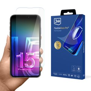 Unbreakable glass for Apple iPhone 15 Pro Max - 3mk FlexibleGlass Pro