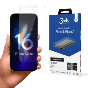Shatterproof hybrid glass for Apple iPhone 16 Pro - 3mk FlexibleGlass