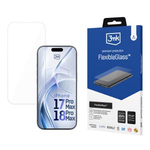 Unbreakable hybrid glass for Apple iPhone 17 Pro Max/ 18 Pro Max - 3mk FlexibleGlass