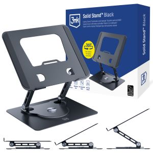 Aluminium laptop stand 3mk Solid Stand™ Black