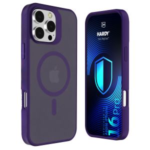 Smoked MagSafe case for Apple iPhone 16 Pro – 3mk HARDY® Hazy MagCase™ Purple