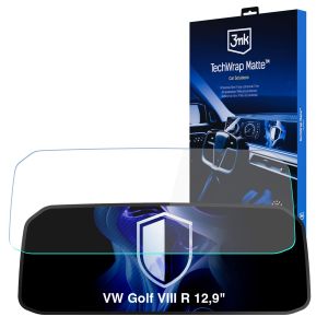 Matte protective film for the instrument cluster screen for VW Golf VIII R 2024- 12,9" – 3mk TechWrap Matte Cluster™