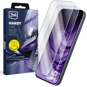 2x hybrid glass for Apple iPhone 15 Pro - 3mk HARDY® Fusion™