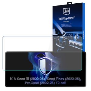 Matte screen protector for the navigation display for Kia Ceed III 2022-26 – 3mk TechWrap Matte™ Center Display
