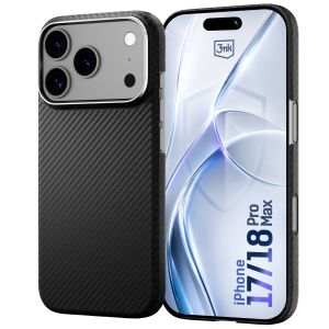 Aramid fiber case with MagSafe for Apple iPhone 17 Pro/ 18 Pro - 3mk HARDY® Aramid MagCase™