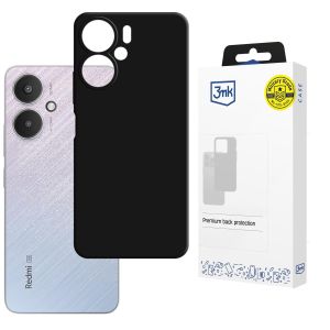 Silicone case for Redmi 13C 5G - 3mk HARDY® Mellow Case™ Black