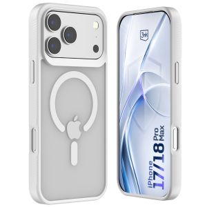 Smoked MagSafe case for Apple iPhone 17 Pro Max/ 18 Pro Max – 3mk HARDY® Hazy MagCase™ White