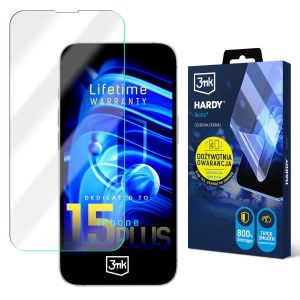 Super durable film for Apple iPhone 15 Plus - 3mk HARDY® Tectra™ (lifetime warranty)