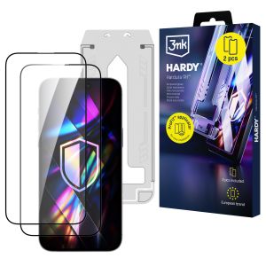 2x Tempered Glass with ProFIT™ Applicator for Apple iPhone 14 Pro – 3mk HARDY® Hardura 9H™
