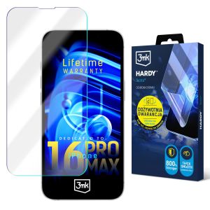 Super durable film for Apple iPhone 16 Pro Max - 3mk HARDY® Tectra™ (lifetime warranty)